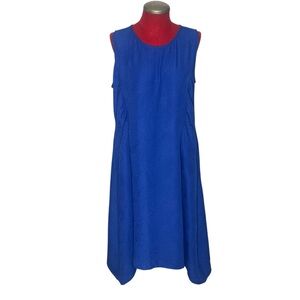 IC Collection Royal Blue Fit Flare Tank Dress Size 1X